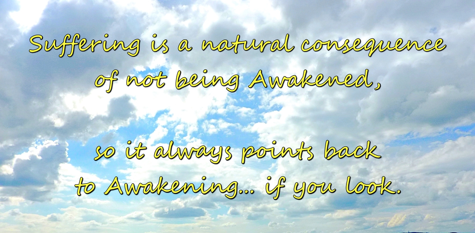 suffering points back to Awakening