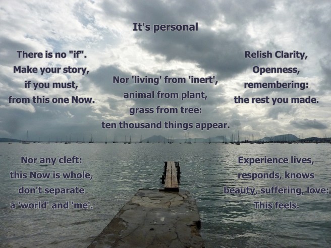 This Now-Awareness is personal. This feels.